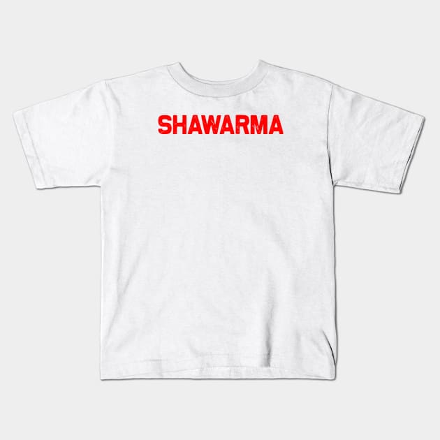 Shawarma Kids T-Shirt by Beirout